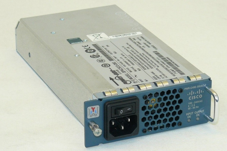 Cat 4948E-F 300W AC Power Supply Front exhaust redundant