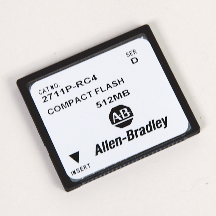 ALLEN BRADLEY 2711P-RC4 PV PLUS/VVCE EXTERNAL COMPACT FLASH 512MB FLASH ALLEN BRADLEY 2711P-RC4 PV PLUS/VVCE EXTERNAL COMPACT FLASH 512MB FLASH