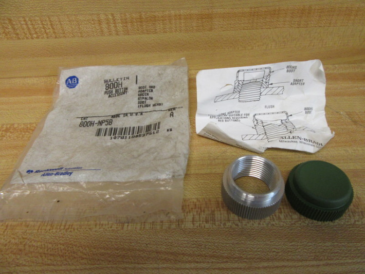 ALLEN BRADLEY 800H-NP5B BOOT,FLUSH W/ ADAPTER FOR PUSHBUTTON SWITCH ALLEN BRADLEY 800H-NP5B BOOT,FLUSH W/ ADAPTER FOR PUSHBUTTON SWITCH