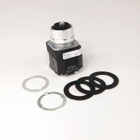 ALLEN BRADLEY 800T-H4803A 30.5MM TYPE 4/13 2 POS. CYLINDER LOCK SEL. SWITCH, SPR. RET. FROM RIGHT, LOCK-LEFT, STD. KEY, D020 KEY, 1 NO-1 NC