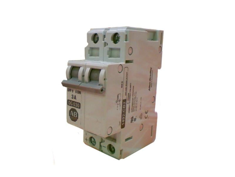 ALLEN BRADLEY 1492-CB2-DG-030 1492 ENERGY LIMITING MINIATURE CIRCUIT BREAKER, 2 POLES, MAGNETIC TRIP RANGE 9...16 X RATED CURRENT (DC), 3.0 A ALLEN BRADLEY 1492-CB2-DG-030 1492 ENERGY LIMITING MINIATURE CIRCUIT BREAKER, 2 POLES, MAGNETIC TRIP RANGE 9...16 X RATED CURRENT (DC), 3.0 A