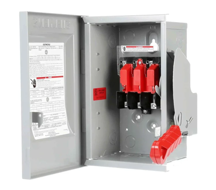 SIEMENS HNF361 SAFETY SWITCH 30AMP 3W 3POLE 600VAC TYPE1 SIEMENS HNF361 SAFETY SWITCH 30AMP 3W 3POLE 600VAC TYPE1