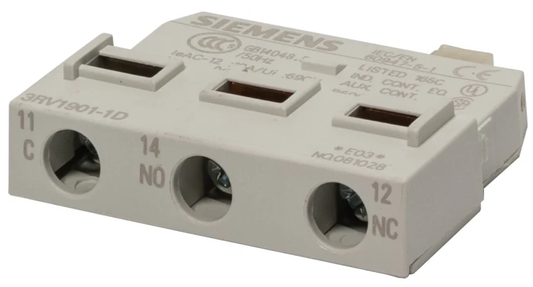 SIEMENS 3RV1-901-1D AUXILIARY SWITCH QUERLIEGEND, 1W OF POWER SWITCH, BGR. S00.S3, SIEMENS 3RV1-901-1D AUXILIARY SWITCH QUERLIEGEND, 1W OF POWER SWITCH, BGR. S00.S3,