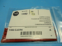 ALLEN BRADLEY 1492-CJCR5 CENTER JUMPER COVER, 5 MM CENTER TO CENTER, RED, 0