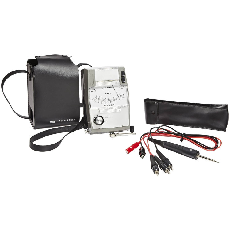 AMPROBE AMC-2 P/N 2731060, HAND CRANKED MEGOHMMETER, 500V AMPROBE AMC-2 P/N 2731060, HAND CRANKED MEGOHMMETER, 500V