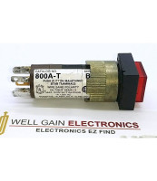 ALLEN BRADLEY 800A-T2BR24 MAINTAINED PUSH BUTTON, STAB TYPE TERMINATION, EXTENDED HEAD, SQUARE BEZEL, RED, INCANDESCENT, 24V AC/DC, NO FACTORY ASSEMBLY