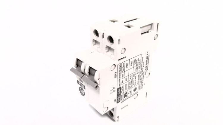 ALLEN BRADLEY 1492-CB2H120 1492 ENERGY LIMITING MINIATURE CIRCUIT BREAKER, 2 POLES, MAGNETIC TRIP RANGE 12...20 X RATED CURRENT (AC), 12.0 A