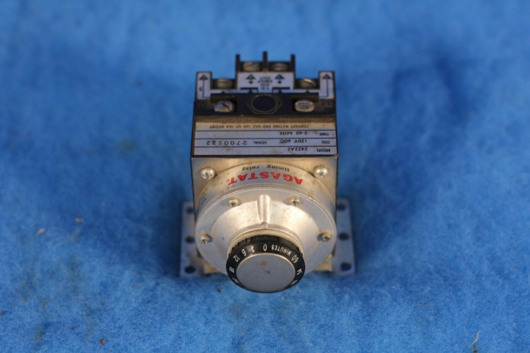 AGASTAT 2422A1 RELAY TIME DELAY 120V TIME 2-60MIN