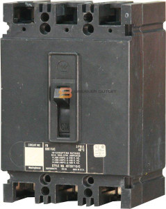 WESTINGHOUSE FB3020 CIRCUIT BREAKER 20AMP 3POLE 600VAC WESTINGHOUSE FB3020 CIRCUIT BREAKER 20AMP 3POLE 600VAC