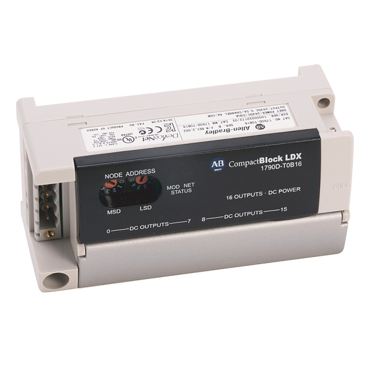 ALLEN BRADLEY 1790D-T8A0 COMPACTBLOCK LDX I/O - DEVICENET BASE, 4 INPUT THERMOCOUPLE, TERMINAL BLOCK