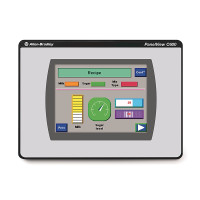 ALLEN BRADLEY 2711C-T6M PANELVIEW C600, MONOCHROME, TOUCH, SERIAL/ENET, DC