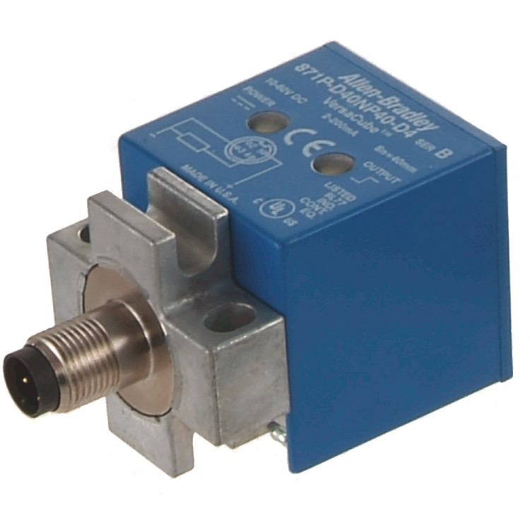 ALLEN BRADLEY 871P-D20NP40-N4 INDUCTIVE PROXIMITY SENSORS, VERSACUBE, DC, 3-WIRE, SHIELDED, HEAD SIZE 40 X 40 MM, PNP, NO, QD 4 PIN MINI ALLEN BRADLEY 871P-D20NP40-N4 INDUCTIVE PROXIMITY SENSORS, VERSACUBE, DC, 3-WIRE, SHIELDED, HEAD SIZE 40 X 40 MM, PNP, NO, QD 4 PIN MINI