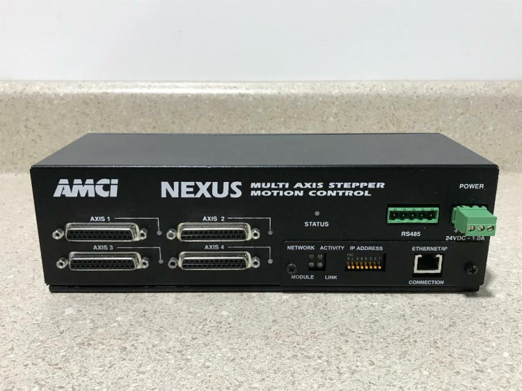 ADVANCED MICRO CONTROLS NX1F4P 4 AXIS STEPPER CONTROLLER/INDEXER, ENCODER FEEDBACK REQUIRES 4 STEPPER DRIVES, NETWORK CONNECTED ADVANCED MICRO CONTROLS NX1F4P 4 AXIS STEPPER CONTROLLER/INDEXER, ENCODER FEEDBACK REQUIRES 4 STEPPER DRIVES, NETWORK CONNECTED