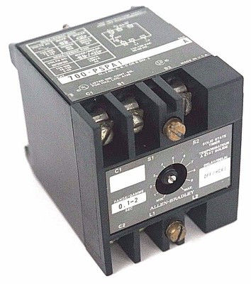 ALLEN BRADLEY 700-PSRPA1 TIMER,SOLID STATE 600V AC MAX ALLEN BRADLEY 700-PSRPA1 TIMER,SOLID STATE 600V AC MAX