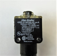 ALLEN BRADLEY 42EF-D1MPAK-A2 PHOTOELECTRIC SENSORS, RIGHTSIGHT, STANDARD DIFFUSE, STANDARD ON/OFF, COMPLEMENTARY OUTPUTS, SENSING RANGE 500 MM, 10.8 - 30 VDC, PNP, CABLE 2 M