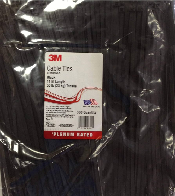 3M 6251 PRICE/EA (MIN PURCH= 1000) 12" NAT CABLE TIE STANDARD - 50LB (BULK) 3M 6251 PRICE/EA (MIN PURCH= 1000) 12" NAT CABLE TIE STANDARD - 50LB (BULK)