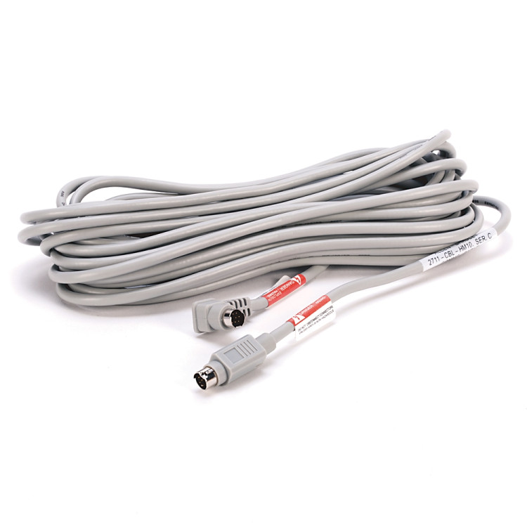 ALLEN BRADLEY 2711-CBL-HM10 PANELVIEW 300 MICRO, RS-232 OPERATING CABLE, 8 PIN MINI DIN TO 8 PIN MINI DIN, 32.7 FT/10 M