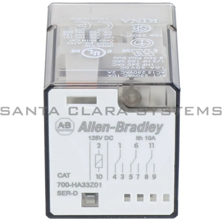 ALLEN BRADLEY 700-HA33A1-99 700-HA GENERAL PURPOSE TUBE BASE RELAY, 10 AMP CONTACT, 3PDT, 120V 50/60HZ, BULK PACKAGE (QTY. OF 10) ALLEN BRADLEY 700-HA33A1-99 700-HA GENERAL PURPOSE TUBE BASE RELAY, 10 AMP CONTACT, 3PDT, 120V 50/60HZ, BULK PACKAGE (QTY. OF 10)