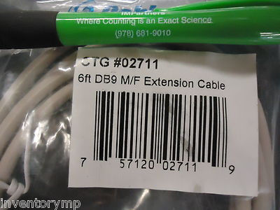 CABLE 6FT DB9 M/F EXTENSION CABLE 6FT DB9 M/F EXTENSION