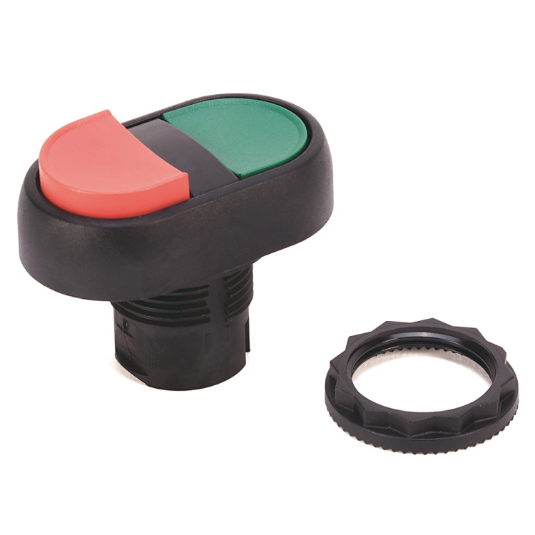 ALLEN BRADLEY 800FP-U2E4F3 PUSH BUTTON, PLASTIC BODY, TWO FUNCTION, POSITION B : WHITE PILOT, POSITION A : EXTENDED OPERATOR, RED, POSITION C : FLUSH OPERATOR, GREEN, SINGLE PACK ALLEN BRADLEY 800FP-U2E4F3 PUSH BUTTON, PLASTIC BODY, TWO FUNCTION, POSITION B : WHITE PILOT, POSITION A : EXTENDED OPERATOR, RED, POSITION C : FLUSH OPERATOR, GREEN, SINGLE PACK