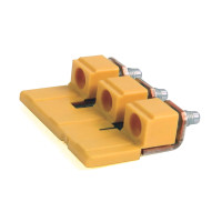 ALLEN BRADLEY 1492-CJJ10-10 1492 JUMPERS, SCREW CENTER JUMPER, NO COVER, 10, 10 POLE, GRAY