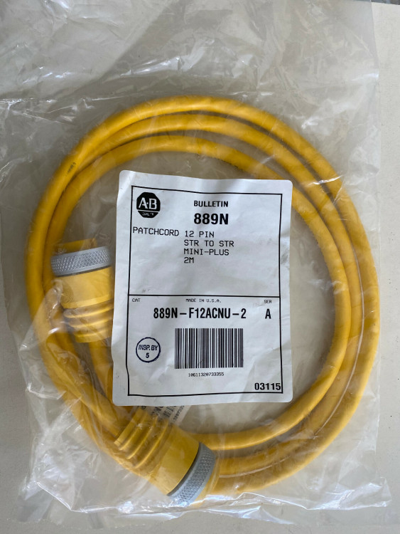 ALLEN BRADLEY 889N-F12ACNU-5 PATCHCORD, MINI-PLUS ALLEN BRADLEY 889N-F12ACNU-5 PATCHCORD, MINI-PLUS