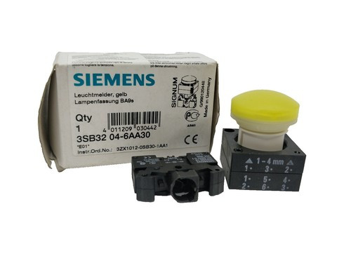 SIEMENS 52RA1A4  CAP FLUSH YELLOW 1 PC = 1 BAG OF 20 CAPS, 30MM CLASS 52 ACCES.