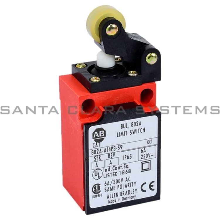 ALLEN BRADLEY 802A-A14P3-S9 SWITCH, LIMIT 240V AC MAX 10 AMP MAX