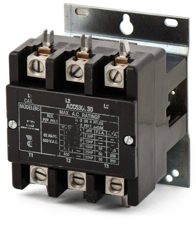ARROW HART ACC530U30 CONTACTOR 50AMP 3POLE 208-240VAC