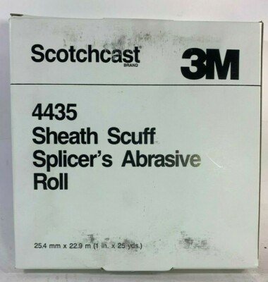 3M 4435 SCOTCHCAST SHEATH SCUFF SPLICERS ABRASIVE ROLL1" X 25 YD 3M 4435 SCOTCHCAST SHEATH SCUFF SPLICERS ABRASIVE ROLL1" X 25 YD