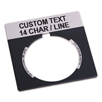 LEGEND PLATE DARK GRAY/ALUMINUM