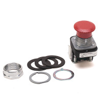 ALLEN BRADLEY 800T-FXT6A5 30.5MM TYPE 4/13 2 POS. PB-NON-ILLUM., PUSH-PULL / TWIST TO RELEASE, RED, 2 NCLB