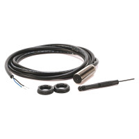 ALLEN BRADLEY 875C-M5NP18-A2 CAPACITIVE PROXIMITY SENSORSS, THREADED NICKEL-PLATED BRASS BARREL, DC, 3-WIRE, 18 MM DIA, SHIELDED, SENSING RANGE 5 MM, NO, PNP, 100 HZ SWITCHING FREQUENCY, CABLE 2 M