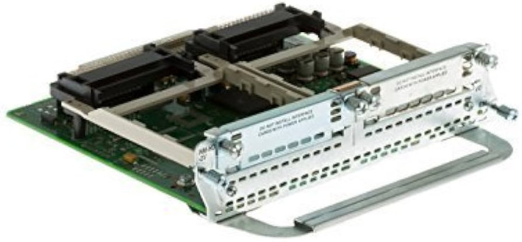 Two-slot IP Communications Enhanced Voice/Fax Network Module