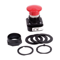 ALLEN BRADLEY 800H-N115H 800H NON-ILLUMINATED PLASTIC JUMBO MUSHROOM,BLACK