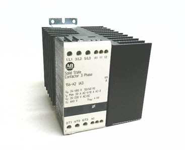 ALLEN BRADLEY 156-A20BB3 156 SOILD STATE CONTACTOR, 30 AMPERES, LINE VOLTAGE 24-480V AC, CONTROL VOLTAGE 5-24 V DC, THREE PHASE ALLEN BRADLEY 156-A20BB3 156 SOILD STATE CONTACTOR, 30 AMPERES, LINE VOLTAGE 24-480V AC, CONTROL VOLTAGE 5-24 V DC, THREE PHASE