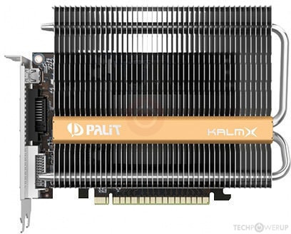 Видеокарта 2Gb Palit GeForce GTX 750 KalmX, 2GB GDDR5, 2x DVI, Mini HDMI