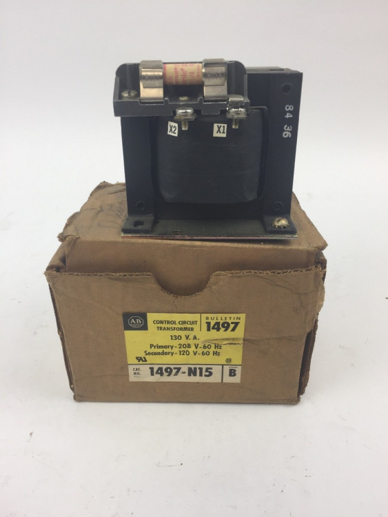 ALLEN BRADLEY 1497-N15 CONTROL CIRCUIT TRANSFORMER