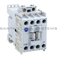 ALLEN BRADLEY 100-C09J01 CONTACTOR, SCREW TERMINALS, 4KW/400V, COIL 2 TERMINALS, COIL TERMINALS AT LINE SIDE, CONTROL VOLTAGE 24V 60HZ, 1 N.C. AUXILIARY CONTACT, SINGEL PACK