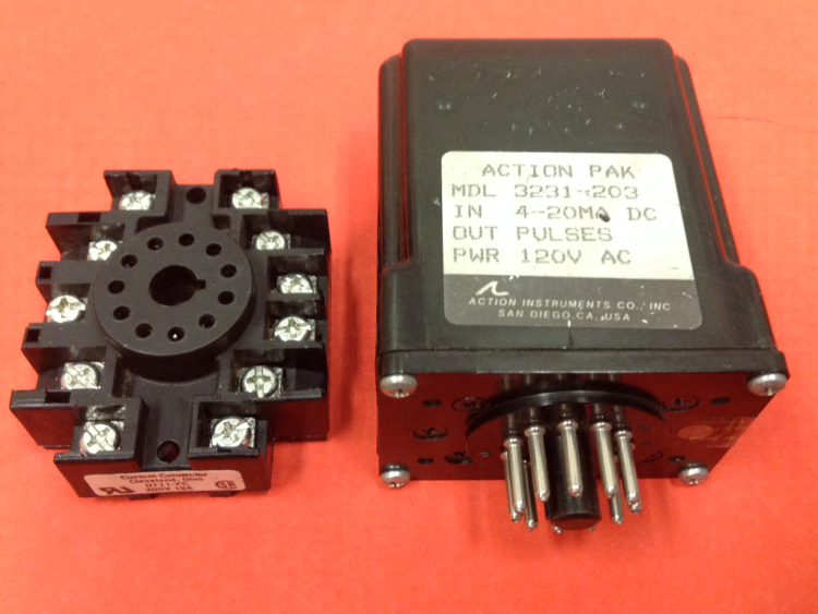 ACTION INSTRUMENTS 3231-203 RELAY THYRISTOR-FIRING CONTROL MOD 120VAC 4-20MA