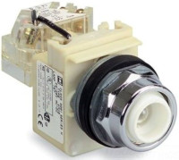 GROUPE SCHNEIDER 9001-KT1 PILOT LIGHT PUSH-TO-TEST NO LENS 110/120VAC