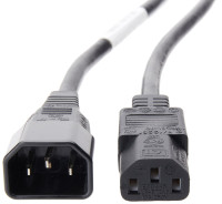 Power cord, C13 to C14 (recessed receptacle), 10A