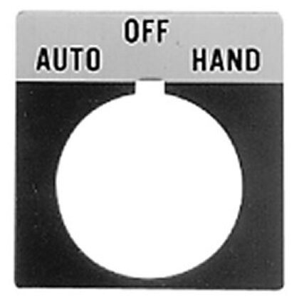 ALLEN BRADLEY 800E-34AE138 800E LEGEND PLATE, 30 X 40MM, 1 PIECE , ENGLISH JOG, ALUMINUM WITH BLACK LEGEND TEXT