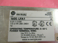 ALLEN BRADLEY 160S-LFA1 LINE FILTER MODULE 1/2-2HP 200-240V 0.37-1.5KW