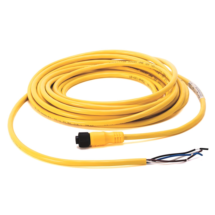 ALLEN BRADLEY 889D-F4AC-6 CONNECTION SYSTEM, DC MICRO, CORDSET, FEMALE, 4 PIN, STRAIGHT, 22AWG, 300 V, 3 A, MOLDED OIL-RESISTANT POLYURETHANE BODY, 65 M ALLEN BRADLEY 889D-F4AC-6 CONNECTION SYSTEM, DC MICRO, CORDSET, FEMALE, 4 PIN, STRAIGHT, 22AWG, 300 V, 3 A, MOLDED OIL-RESISTANT POLYURETHANE BODY, 65 M