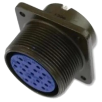 AMPHENOL 97-3102A-20-7S MS (MIL-C-5015) /97 SERIES 3102A BOX MOUNTING RECEPTACLES, STRAIGHT BODY STYLE, SOLDER TERMINATION, 20 SHELL SIZE, 20-7 INSERT ARRANGEMENT, RECEPTACLE