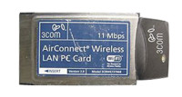 3COM 3CRWE73796B PC CARD AIRCONNECT WIRELESS WIFI LAN 11 MBPS VER 2