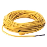 ALLEN BRADLEY 889D-R4AE-5 DC MICRO (M12), FEMALE, R-ANG, 4-PIN, PVC CABLE, YELLOW, UNSHIELDED, IEC COLOR CODED, NO CONNECTOR, 5 METER (16.4 FEET)
