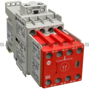 ALLEN BRADLEY 100S-C09D05C SAFETY CONTACTOR, SCREW TERMINALS, 4KW/400V, COIL 2 TERMINALS, COIL TERMINALS AT LINE SIDE, CONTROL VOLTAGE 110V 50HZ / 120V 60HZ, 5 N.C. AUXILIARY CONTACT, SINGEL PACK