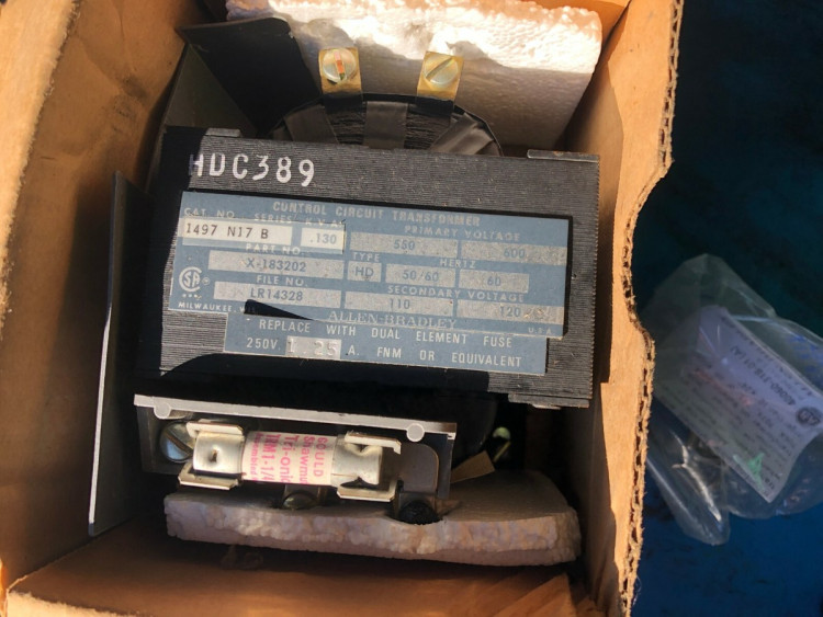 ALLEN BRADLEY 1497-N17 CONTROL CIRCUIT TRANSFORMER ALLEN BRADLEY 1497-N17 CONTROL CIRCUIT TRANSFORMER
